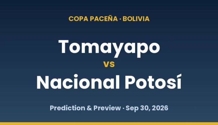 Tomayapo vs Nacional Potosi Prediction
