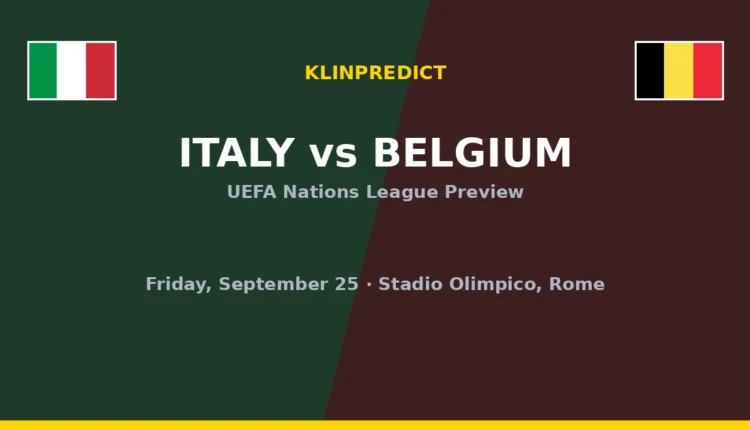 Italy vs Belgium prediction: Key stats, H2H and tips