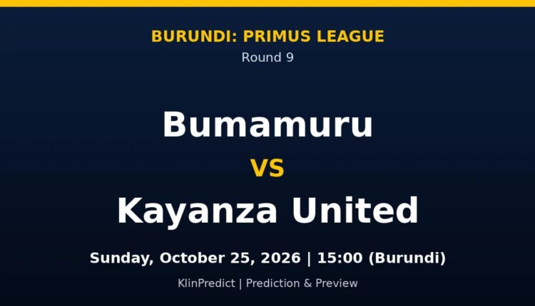 Bumamuru vs Kayanza Prediction
