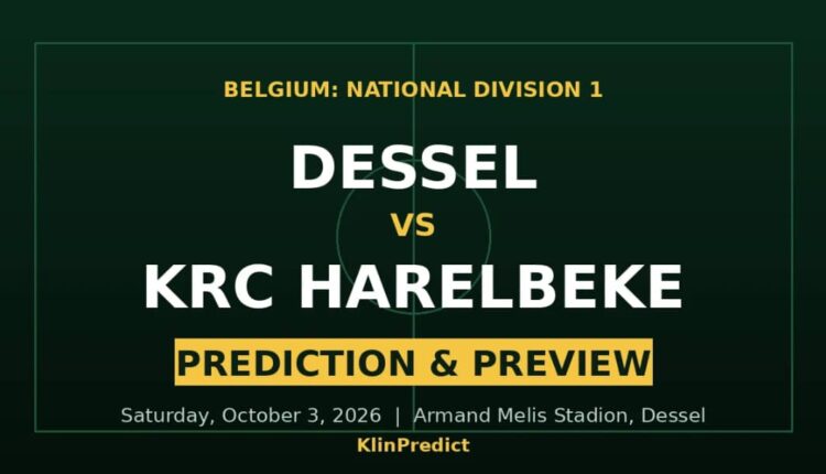 Dessel vs KRC Harelbeke prediction