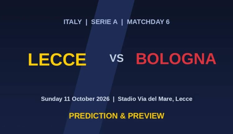 Lecce vs Bologna Prediction