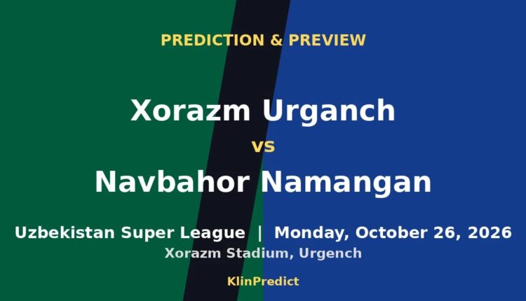 Xorazm Urganch vs Navbahor Namangan prediction