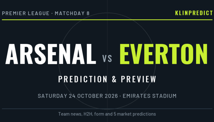 arsenal vs everton prediction and preview