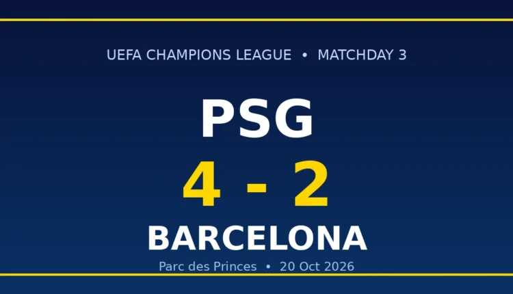 PSG 4-2 Barcelona